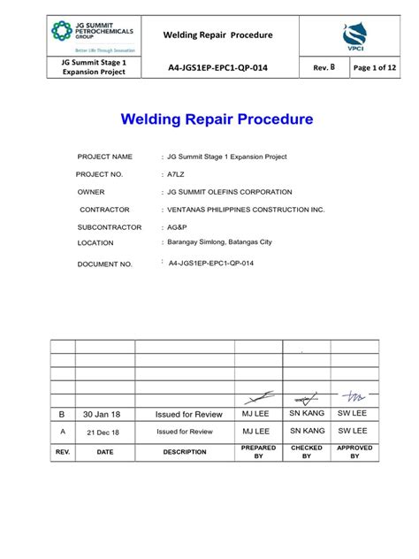 Repair Procedure 